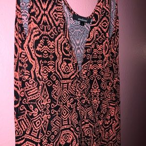 Black and Coral Jumpsuit